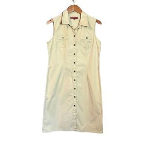 Point zero jeans button down midi dress. Size 11‎